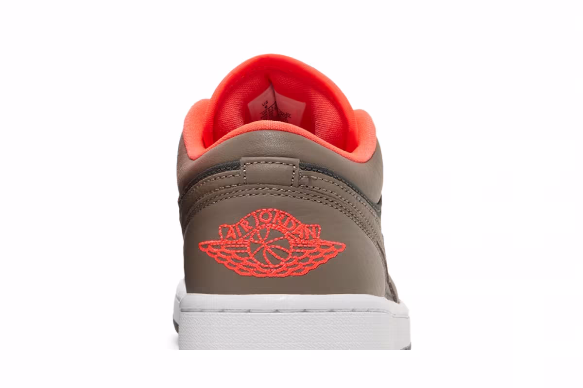 Women's Air Jordan 1 Low SE Black Olive Bright Crimson, view 8