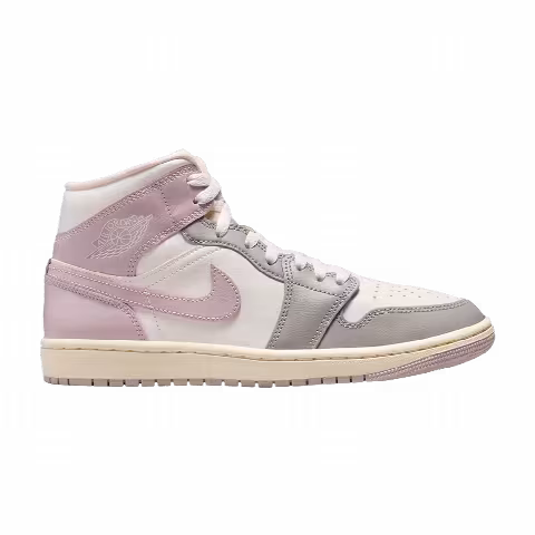 Wmns Air Jordan 1 Mid 'Enigma Stone Coconut Milk Particle Rose'
