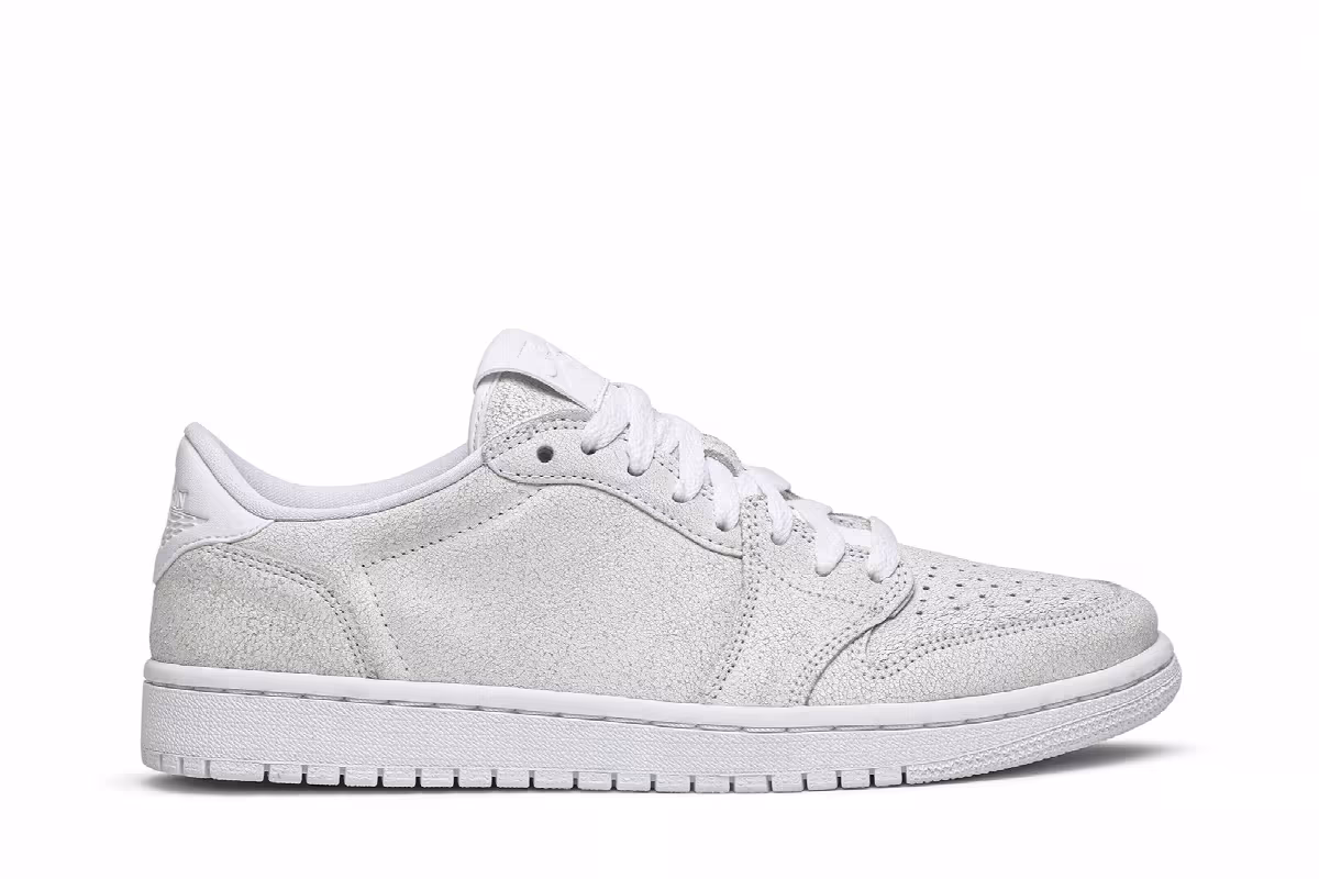 Women's Air Jordan 1 Low NS Triple White, view 2