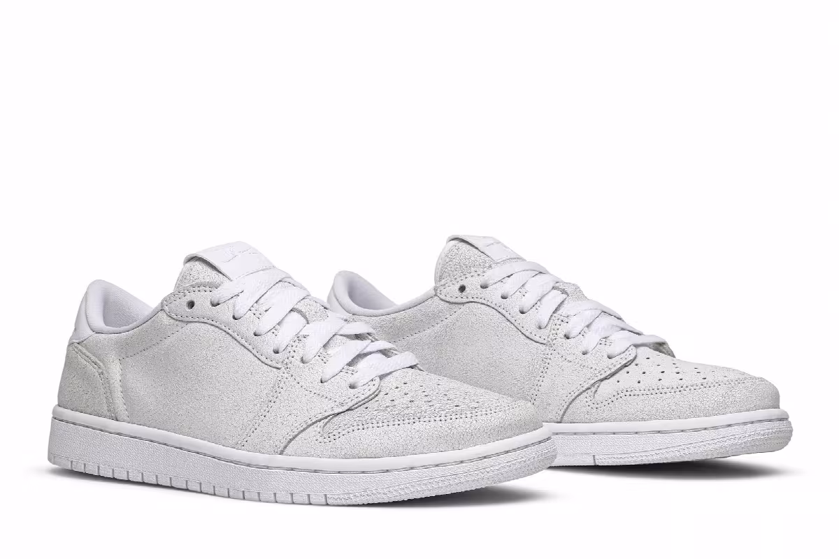 Women's Air Jordan 1 Low NS Triple White, view 9