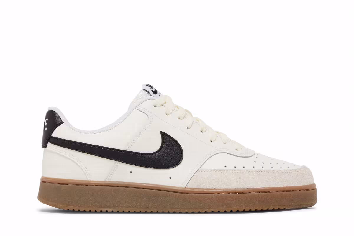 Nike Court Vision Low White Black Gum, view 2