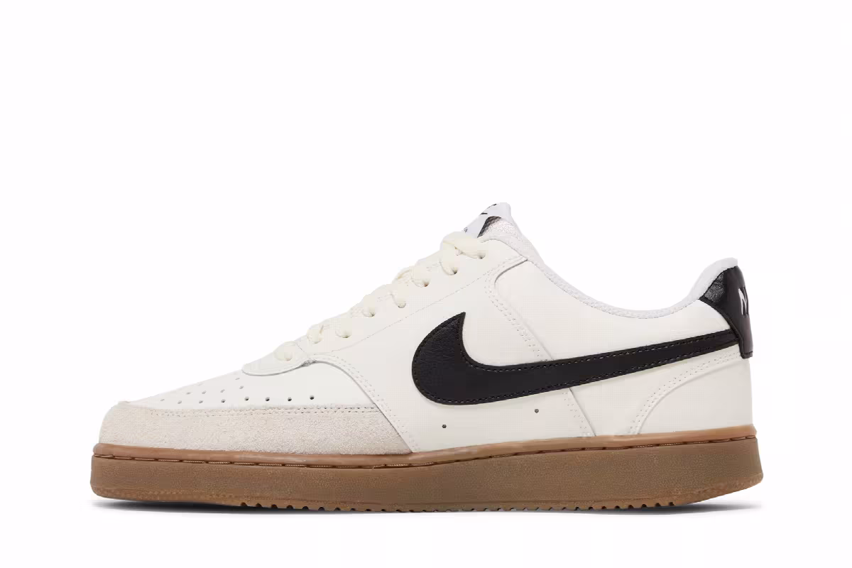 Nike Court Vision Low White Black Gum, view 4