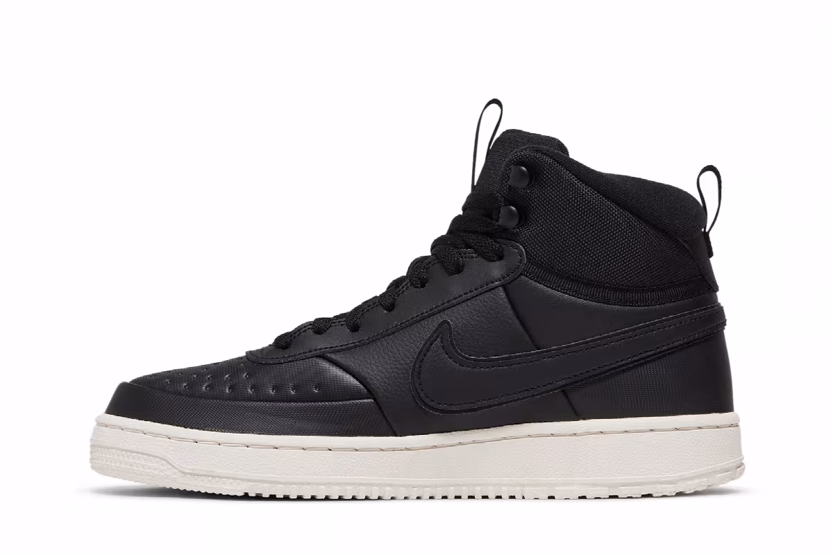 Nike Court Vision Mid Winter Black Phantom, view 4