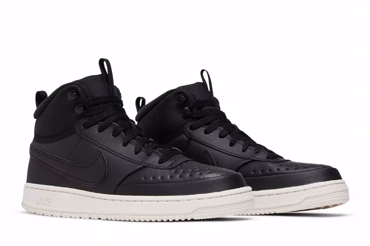 Nike Court Vision Mid Winter Black Phantom, view 9