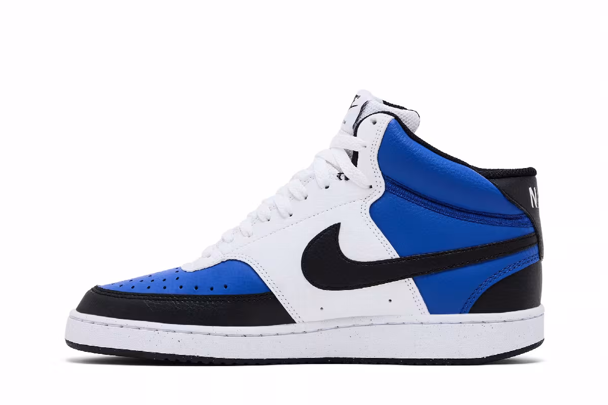 Nike Court Vision Mid Next Nature Game Royal Black, view 4