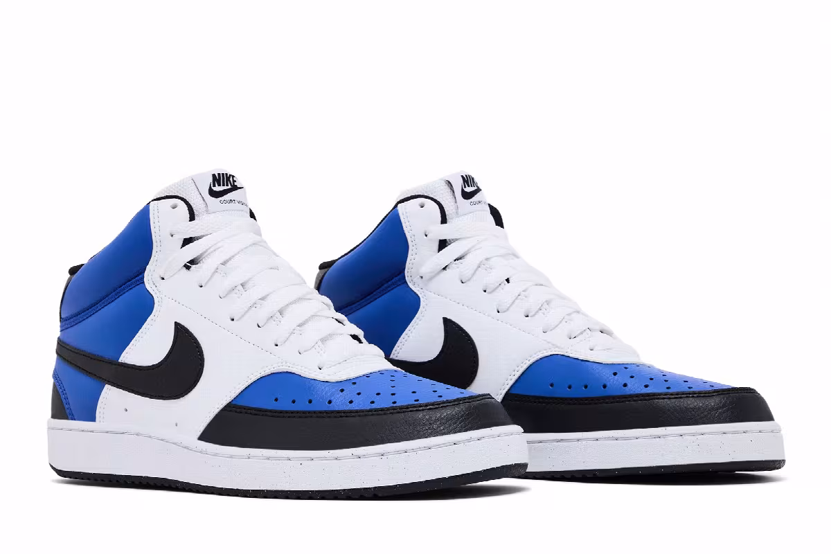 Nike Court Vision Mid Next Nature Game Royal Black, view 9