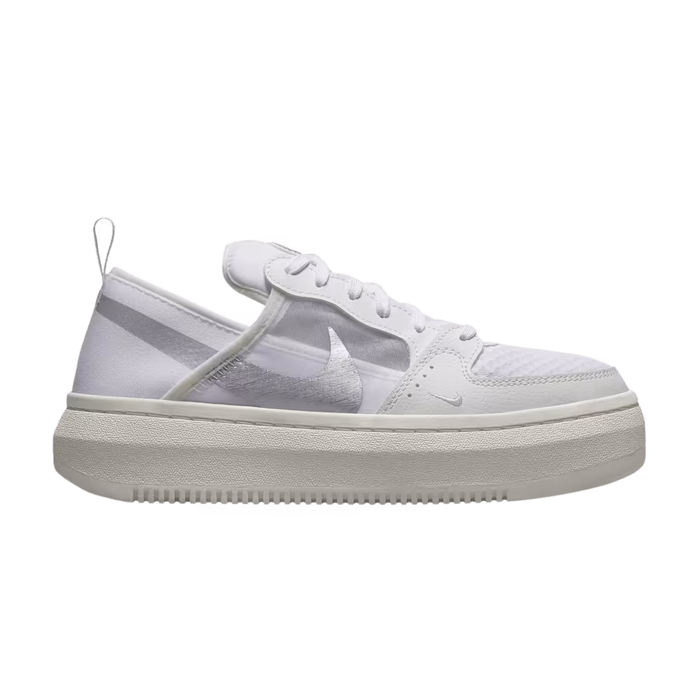 Nike Women's Court Vision Alta White Metallic Silver