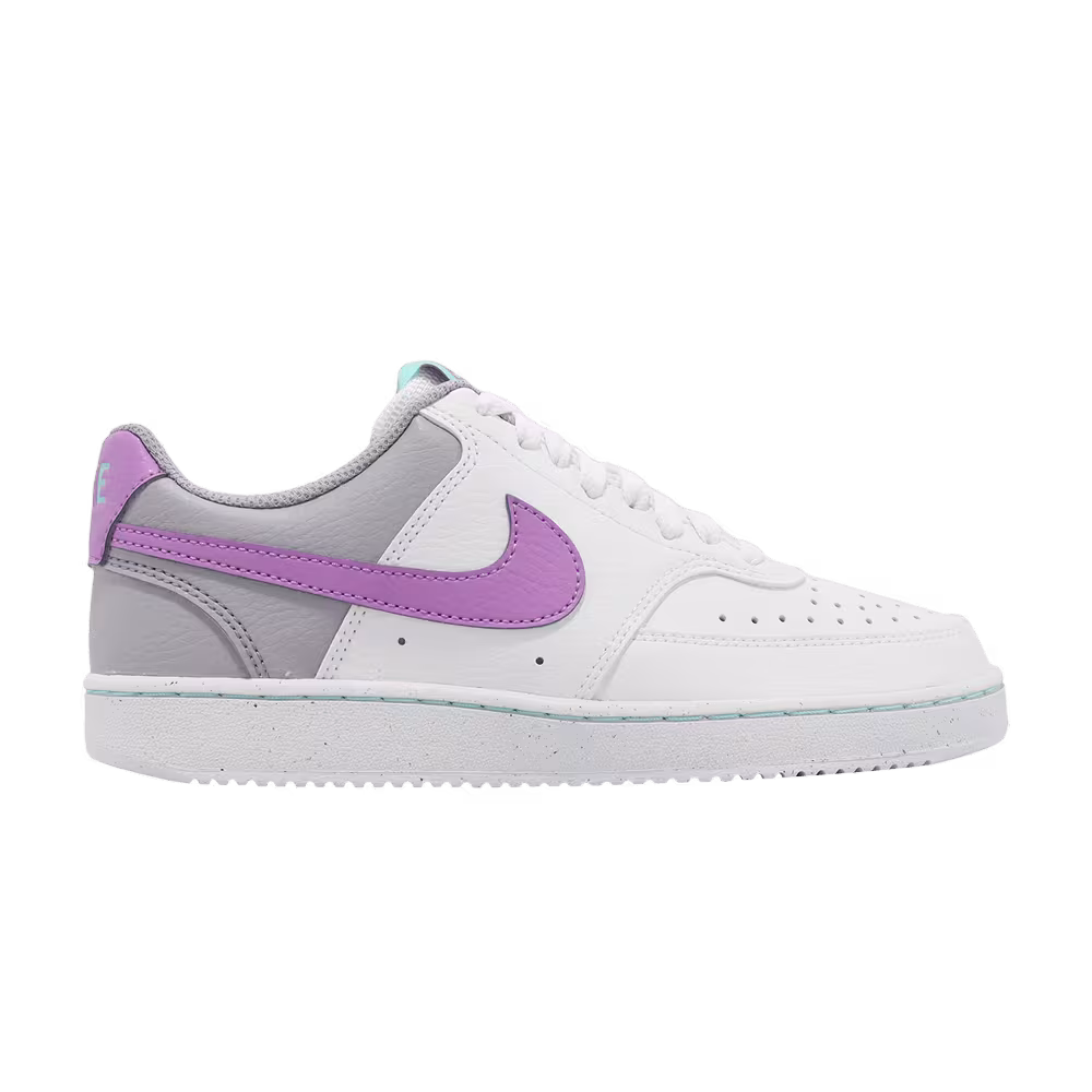 Nike Women's Court Vision Low Next Nature White Rush Fuchsia