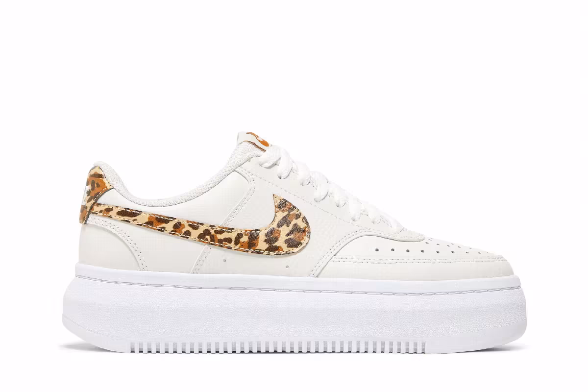 Nike Women's Court Vision Alta Leopard Camo Swoosh, view 2