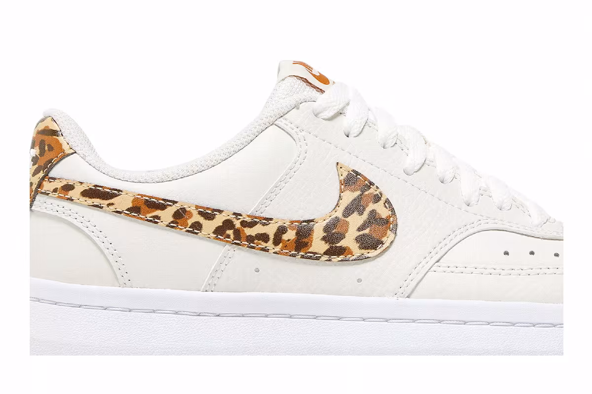 Nike Women's Court Vision Alta Leopard Camo Swoosh, view 3