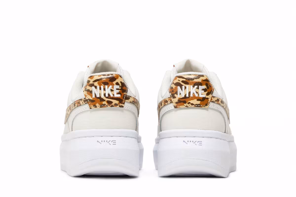 Nike Women's Court Vision Alta Leopard Camo Swoosh, view 7
