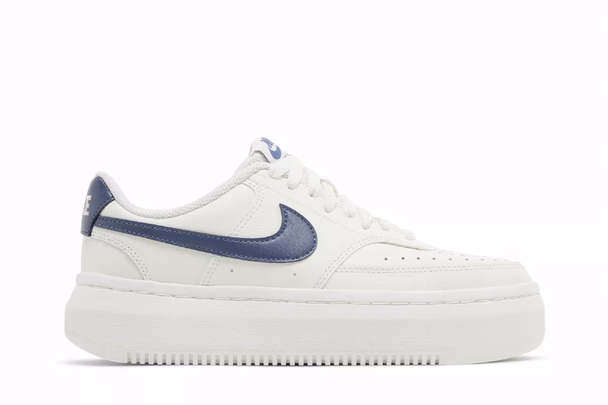 Nike Women's Court Vision Alta Sail Diffused Blue, view 2