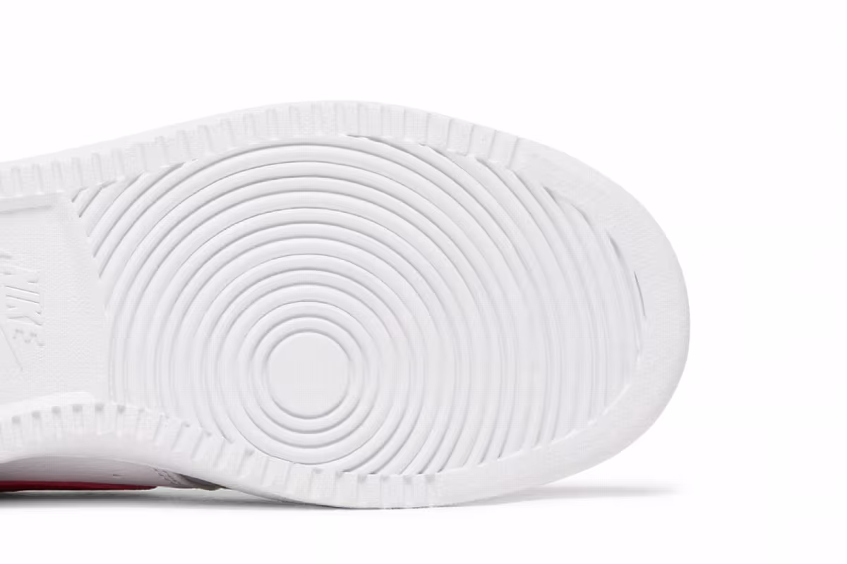 Nike Women's Court Vision Low White University Red, view 6
