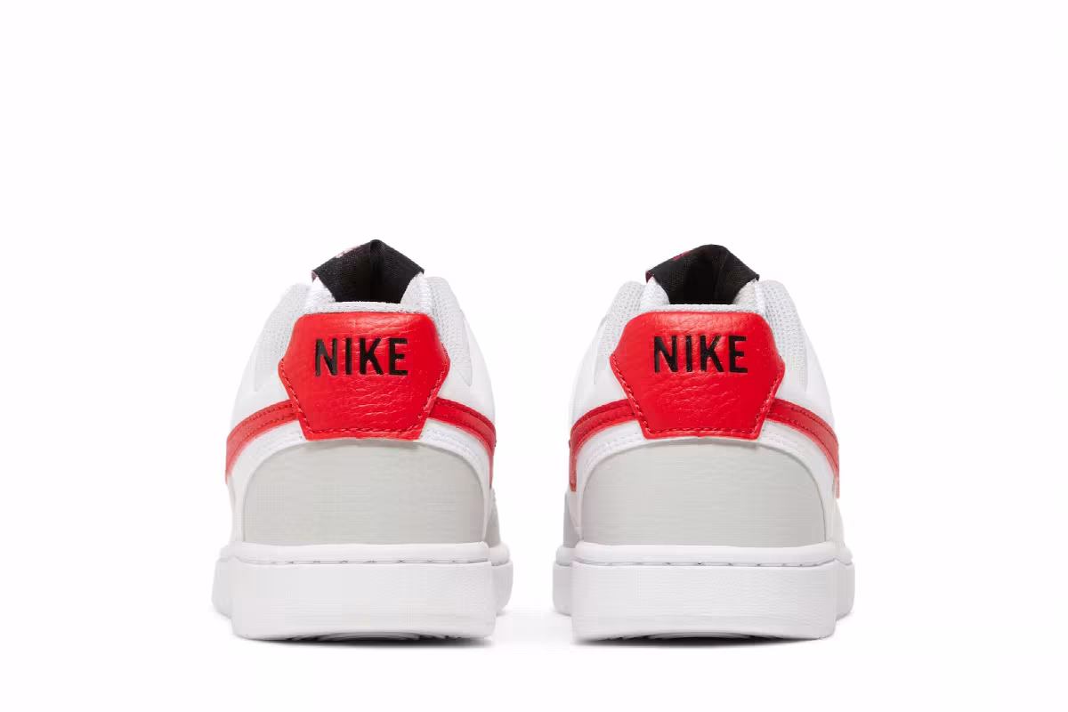 Nike Women's Court Vision Low White University Red, view 7