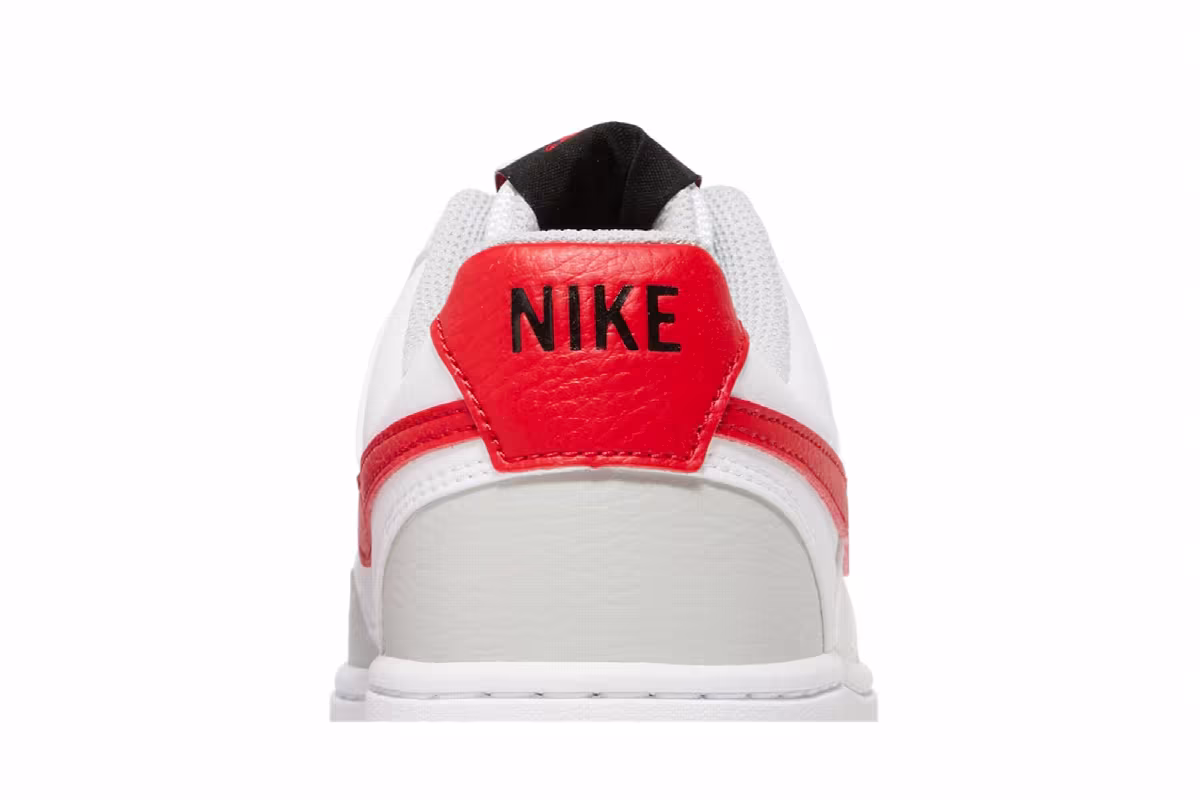 Nike Women's Court Vision Low White University Red, view 8