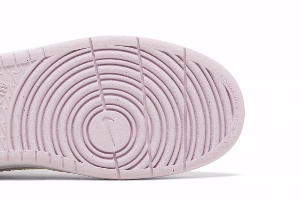 Nike Court Borough Low Recraft GS Pink Foam White, view 6