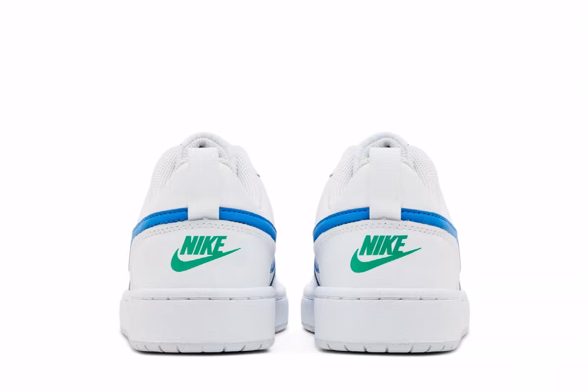 Nike Court Borough Low 2 GS White Photo Blue, view 7