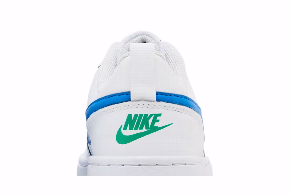 Nike Court Borough Low 2 GS White Photo Blue, view 8
