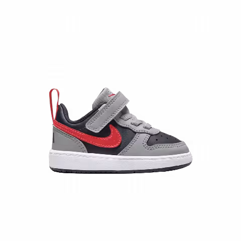 Nike Court Borough Low Recraft TD 'Light Smoke Grey Bright Crimson'