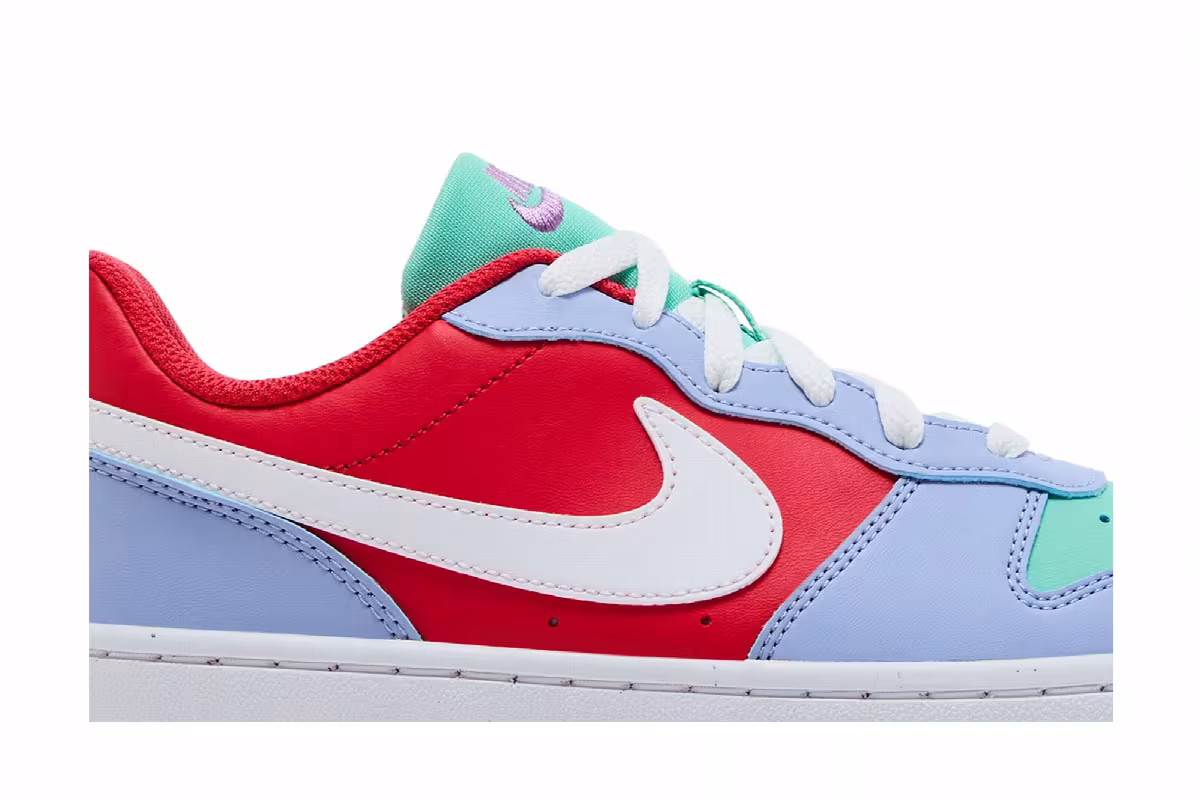 Nike Court Borough Low Recraft GS Cobalt Bliss Track Red, view 3