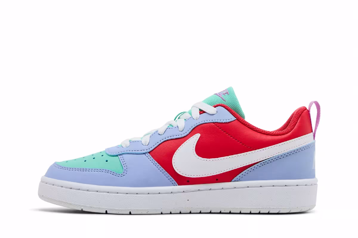Nike Court Borough Low Recraft GS Cobalt Bliss Track Red, view 4
