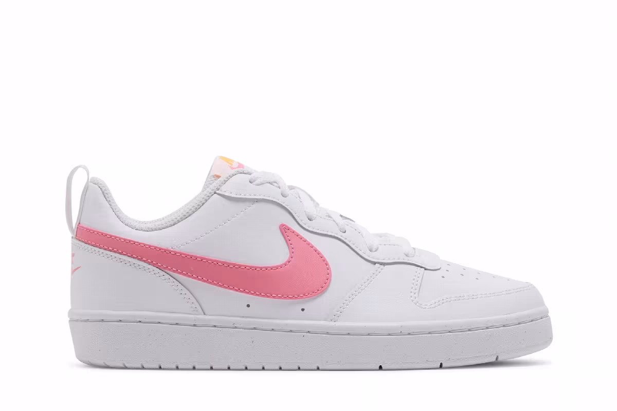 Nike Court Borough Low 2 GS White Coral Chalk, view 2