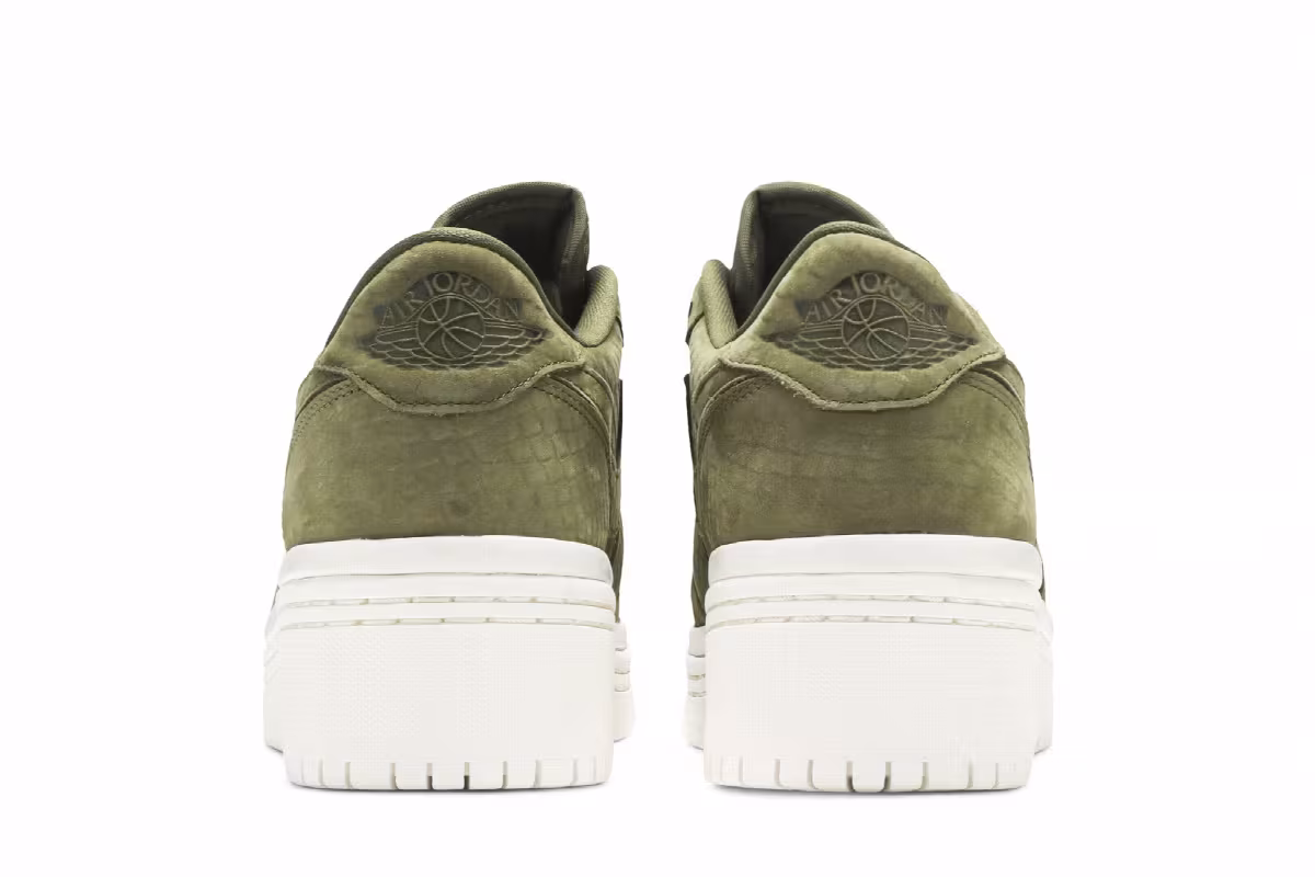 Women's Air Jordan 1 Low Lifted Olive Canvas, view 7