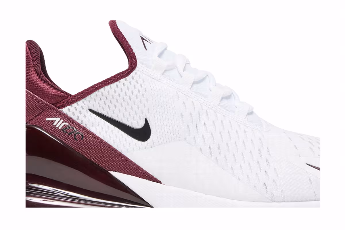 Nike Air Max 270 White Night Maroon, view 3