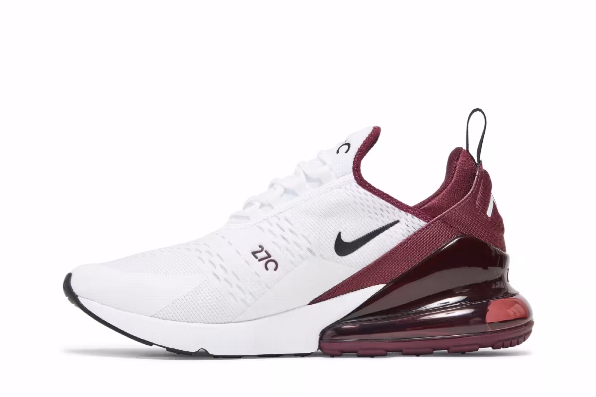 Nike Air Max 270 White Night Maroon, view 4