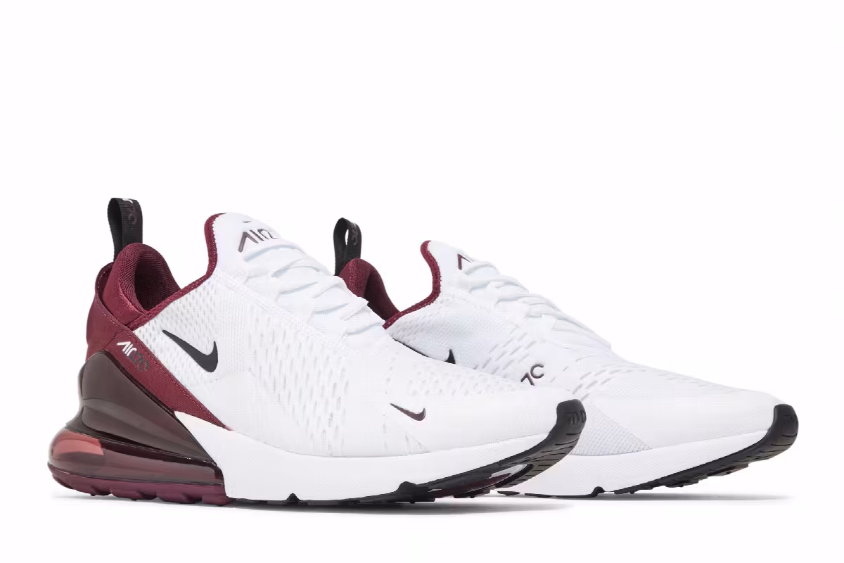 Nike Air Max 270 White Night Maroon, view 9