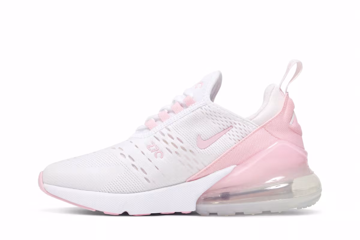 Nike Women's Air Max 270 White Soft Pink, view 4