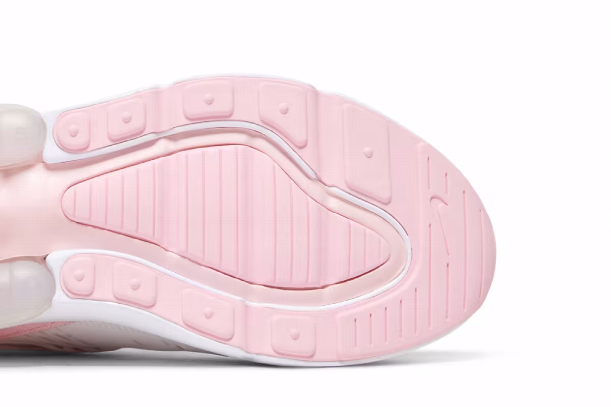 Nike Women's Air Max 270 White Soft Pink, view 6
