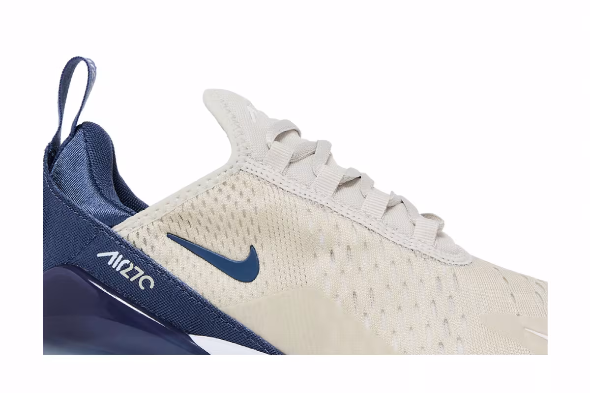 Nike Women's Air Max 270 Light Bone Diffused Blue, view 3