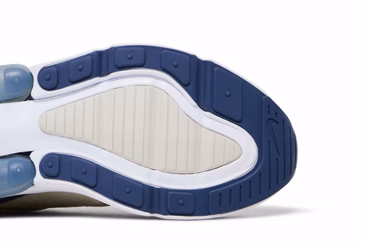 Nike Women's Air Max 270 Light Bone Diffused Blue, view 6