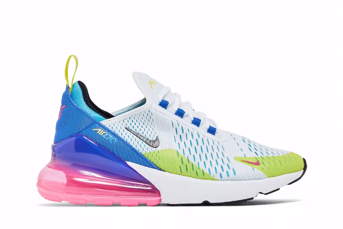 Nike Air Max 270 GS Hyper Royal Pink Spell, view 2