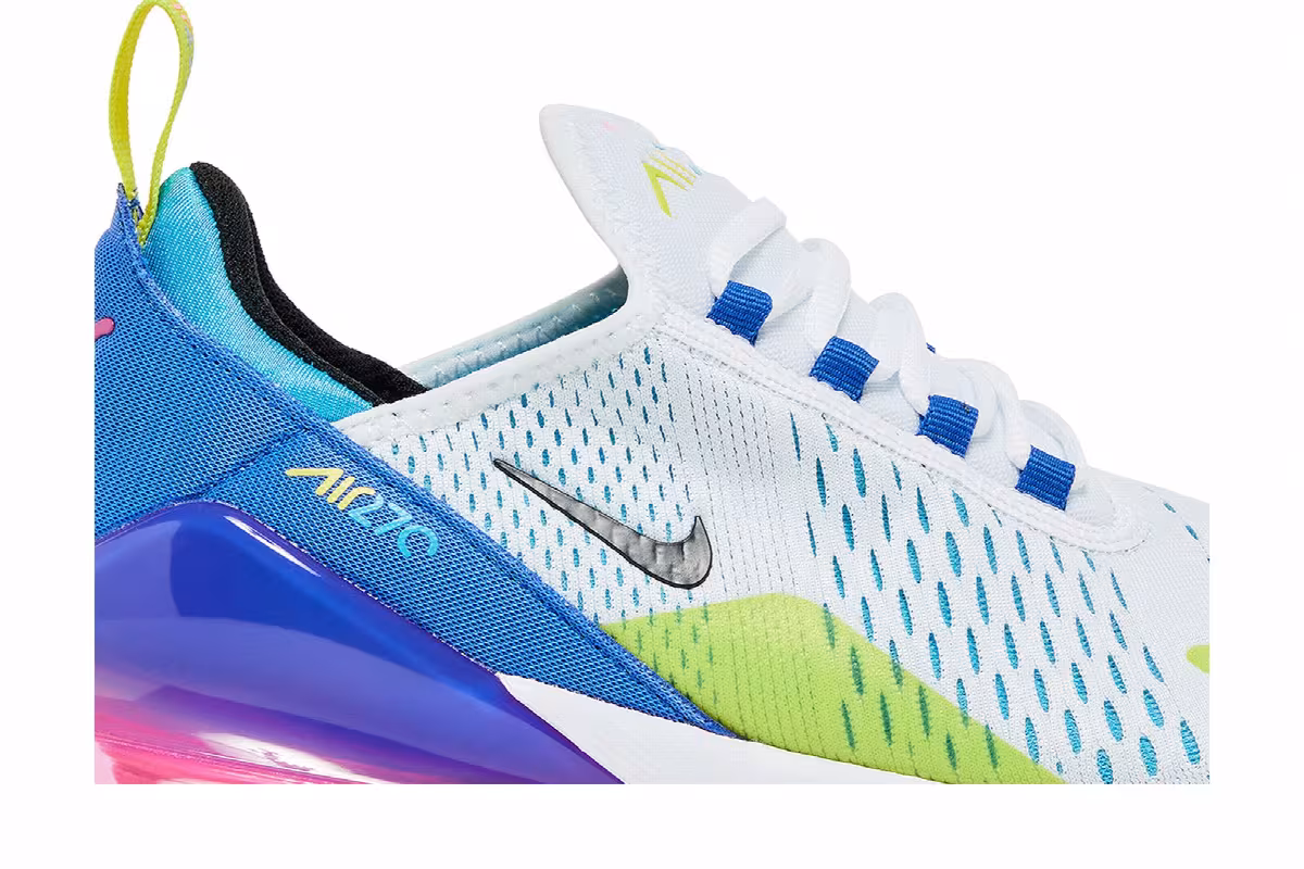 Nike Air Max 270 GS Hyper Royal Pink Spell, view 3