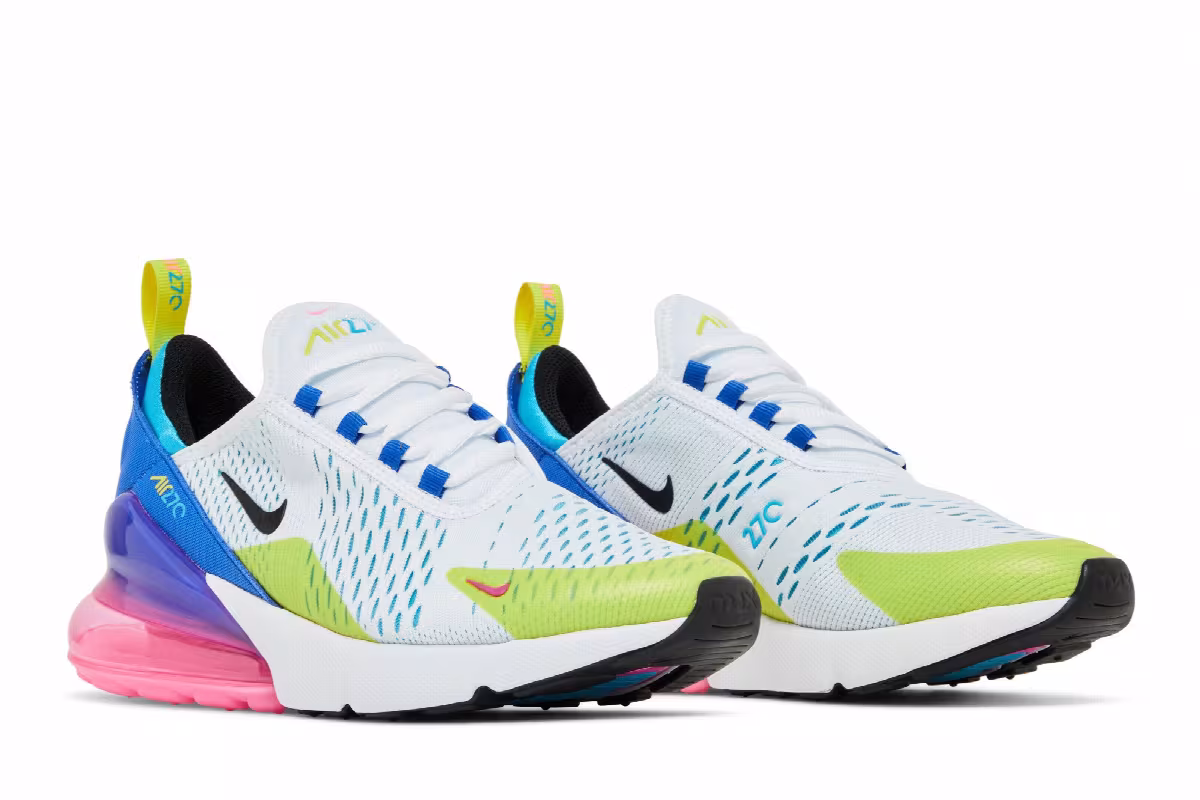 Nike Air Max 270 GS Hyper Royal Pink Spell, view 9