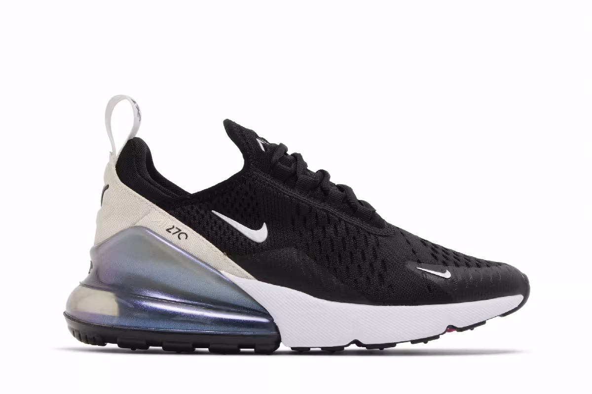 Nike Women's Air Max 270 Black Fierce Pink, view 2