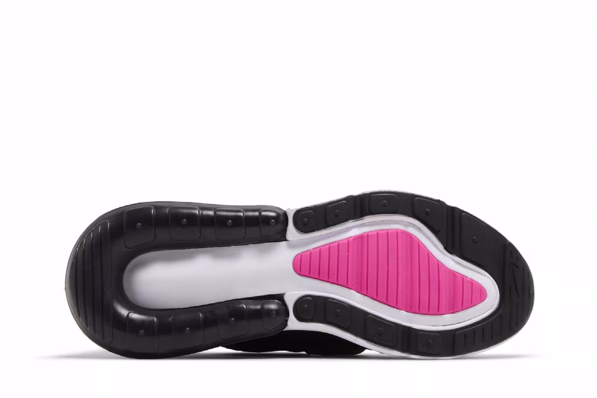Nike Women's Air Max 270 Black Fierce Pink, view 5