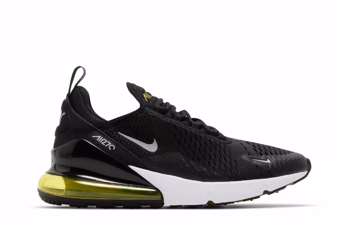 Nike Air Max 270 Black Opti Yellow, view 2
