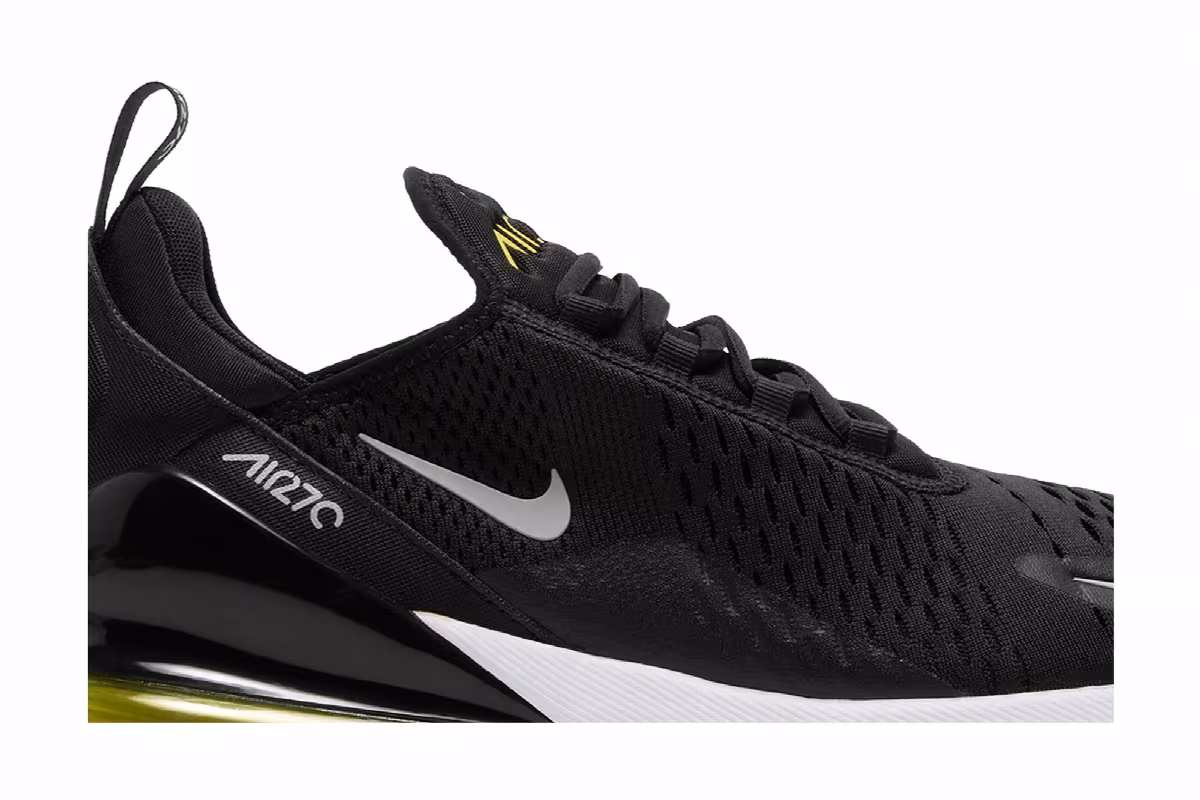 Nike Air Max 270 Black Opti Yellow, view 3