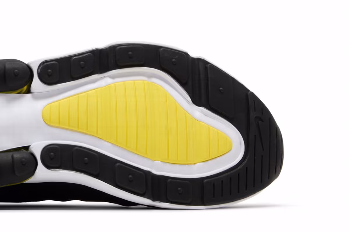 Nike Air Max 270 Black Opti Yellow, view 6