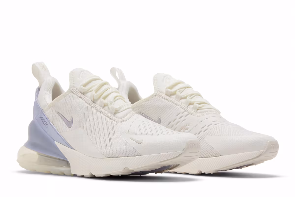 Nike Women's Air Max 270 Sail Oxygen Purple, view 9
