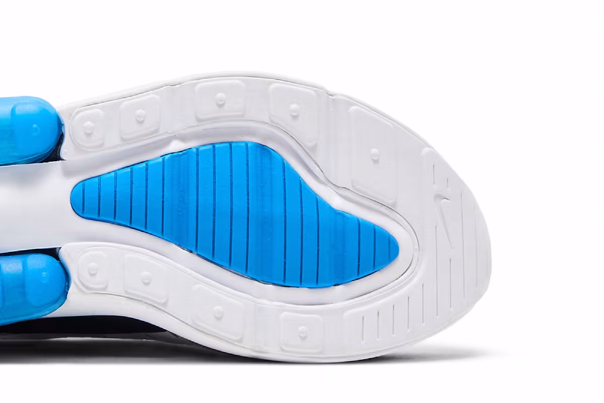 Nike Air Max 270 GS Football Grey Thunder Blue, view 6