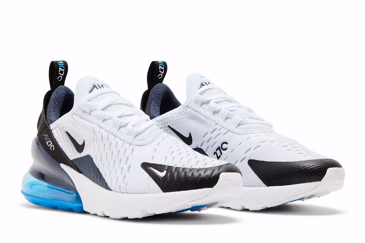 Nike Air Max 270 GS Football Grey Thunder Blue, view 9