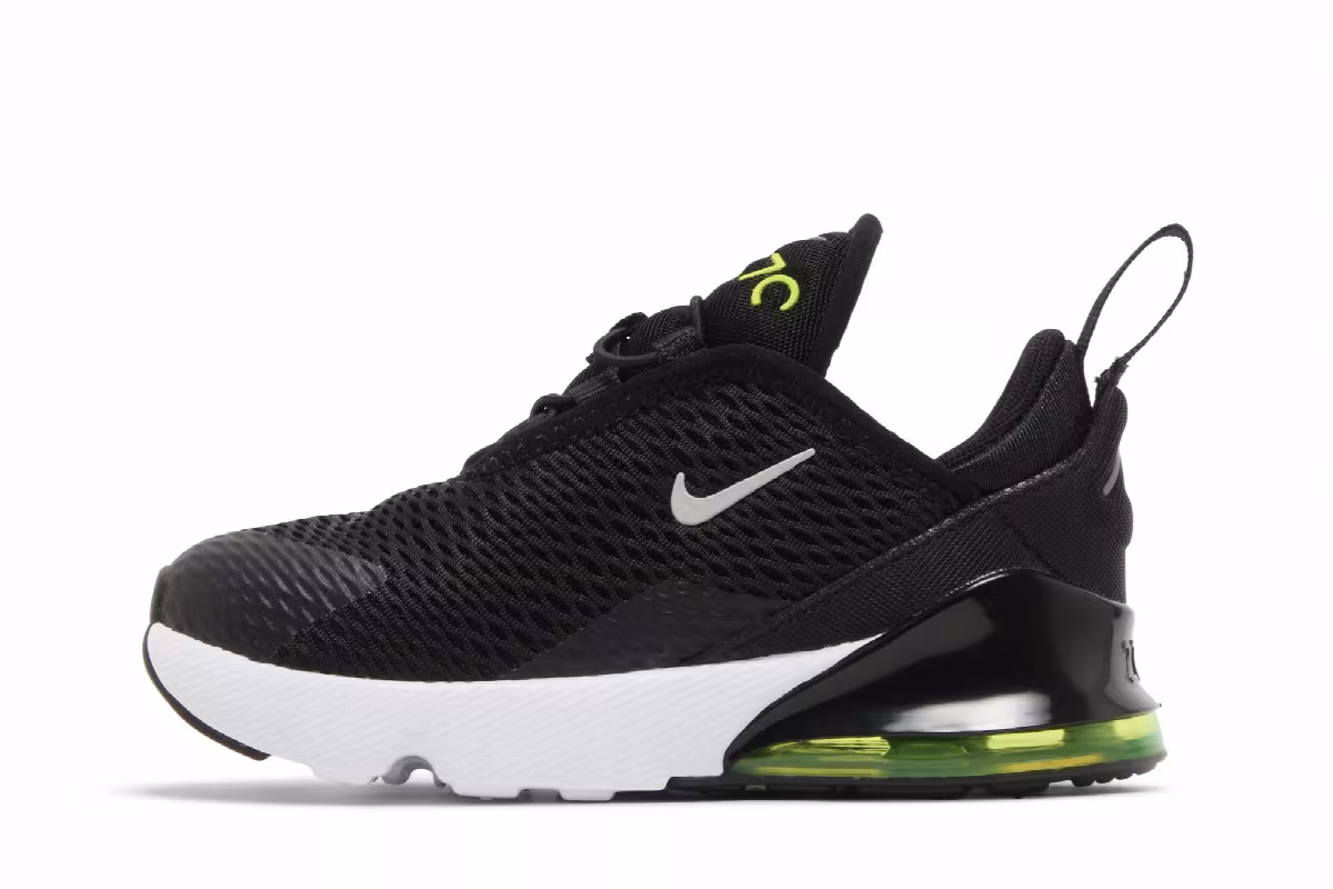 Nike Air Max 270 TD Multi-Swoosh - Black Volt, view 4