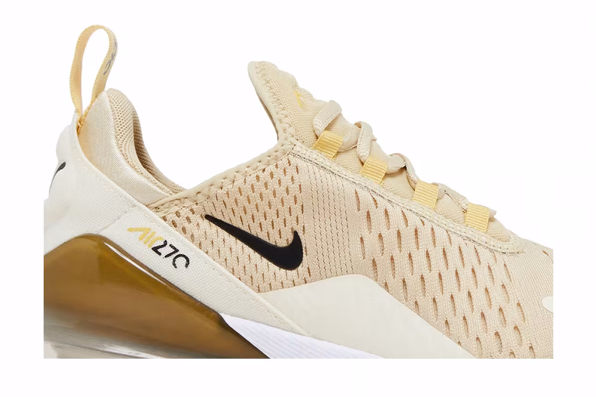 Nike Women's Air Max 270 Metallic Gold, view 3