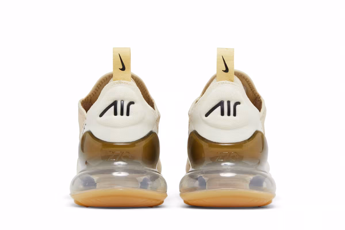 Nike Women's Air Max 270 Metallic Gold, view 7