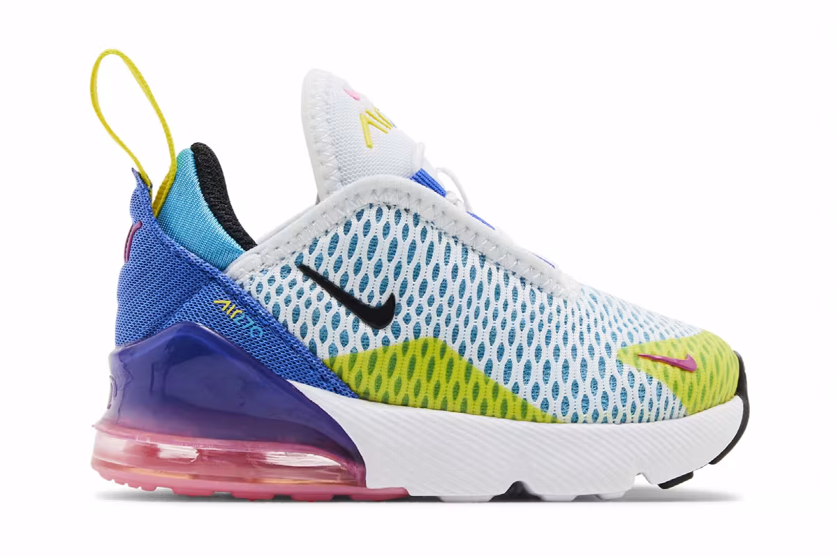 Nike Air Max 270 TD White Royal Pink, view 2