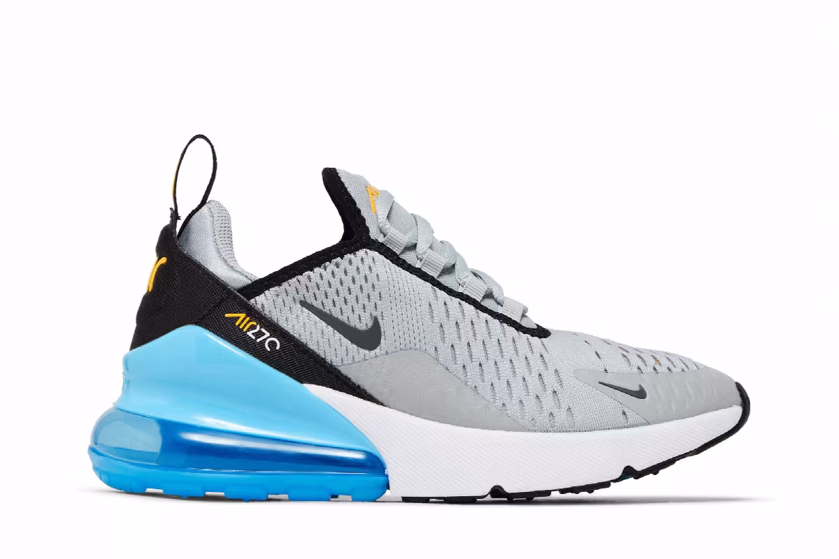 Nike Air Max 270 GS Light Smoke Grey Baltic Blue, view 2